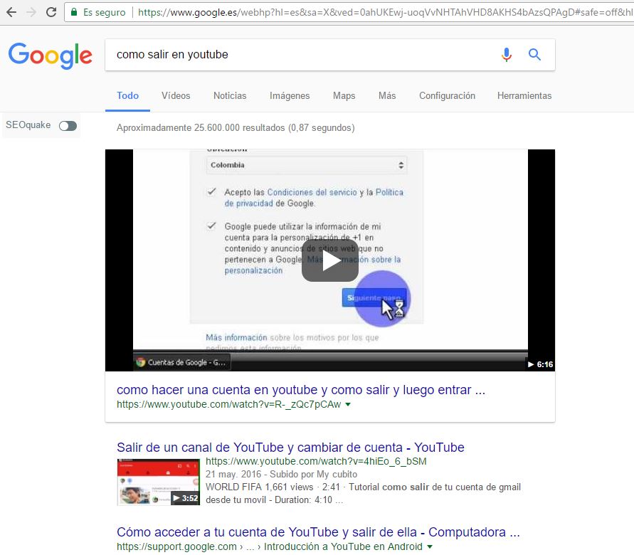 Posiciónate en Google con vídeos de Youtube