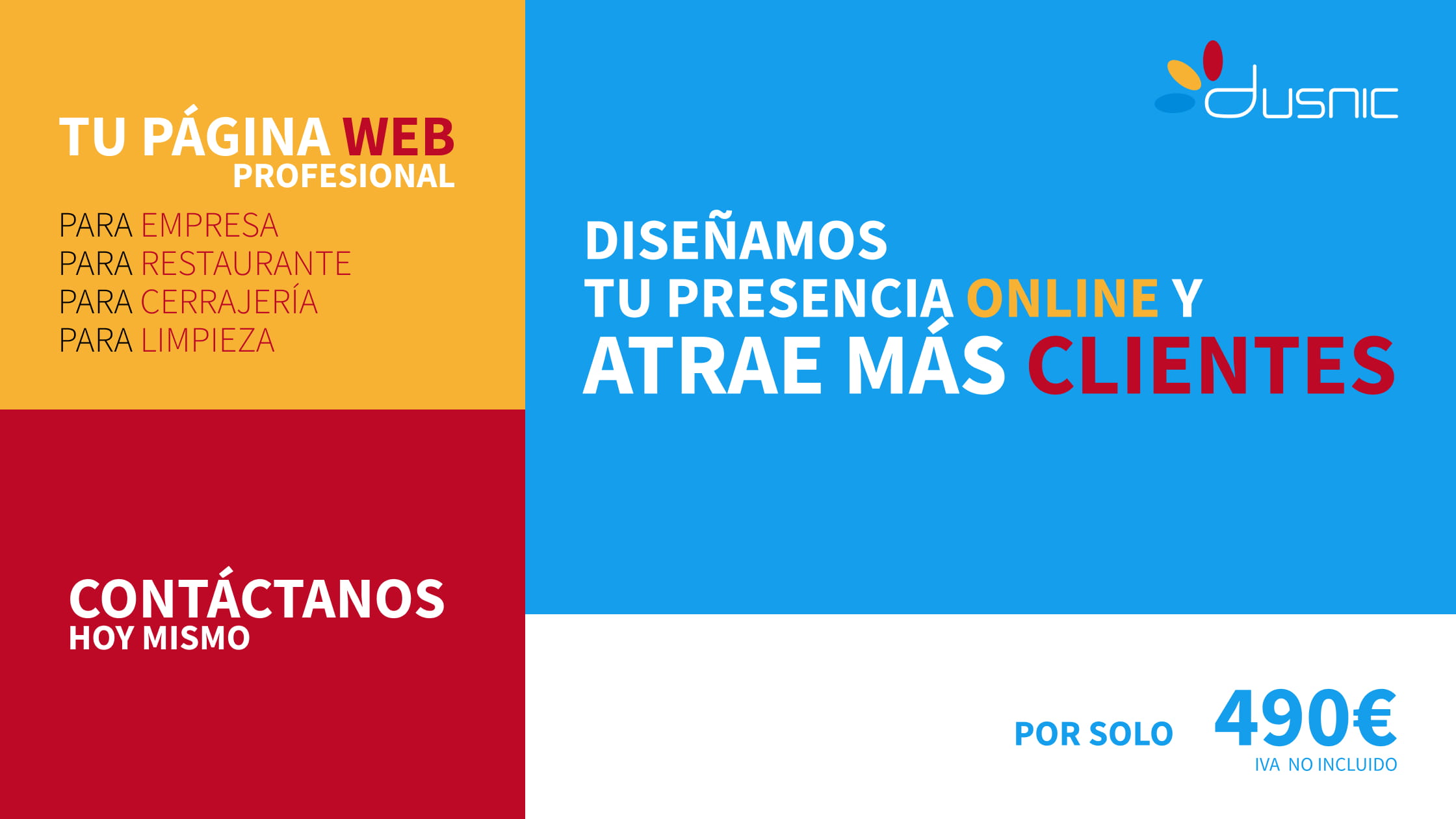 ¡Potencia Tu Negocio con Un Diseño de Página Web Profesional por Solo 490€ Más!